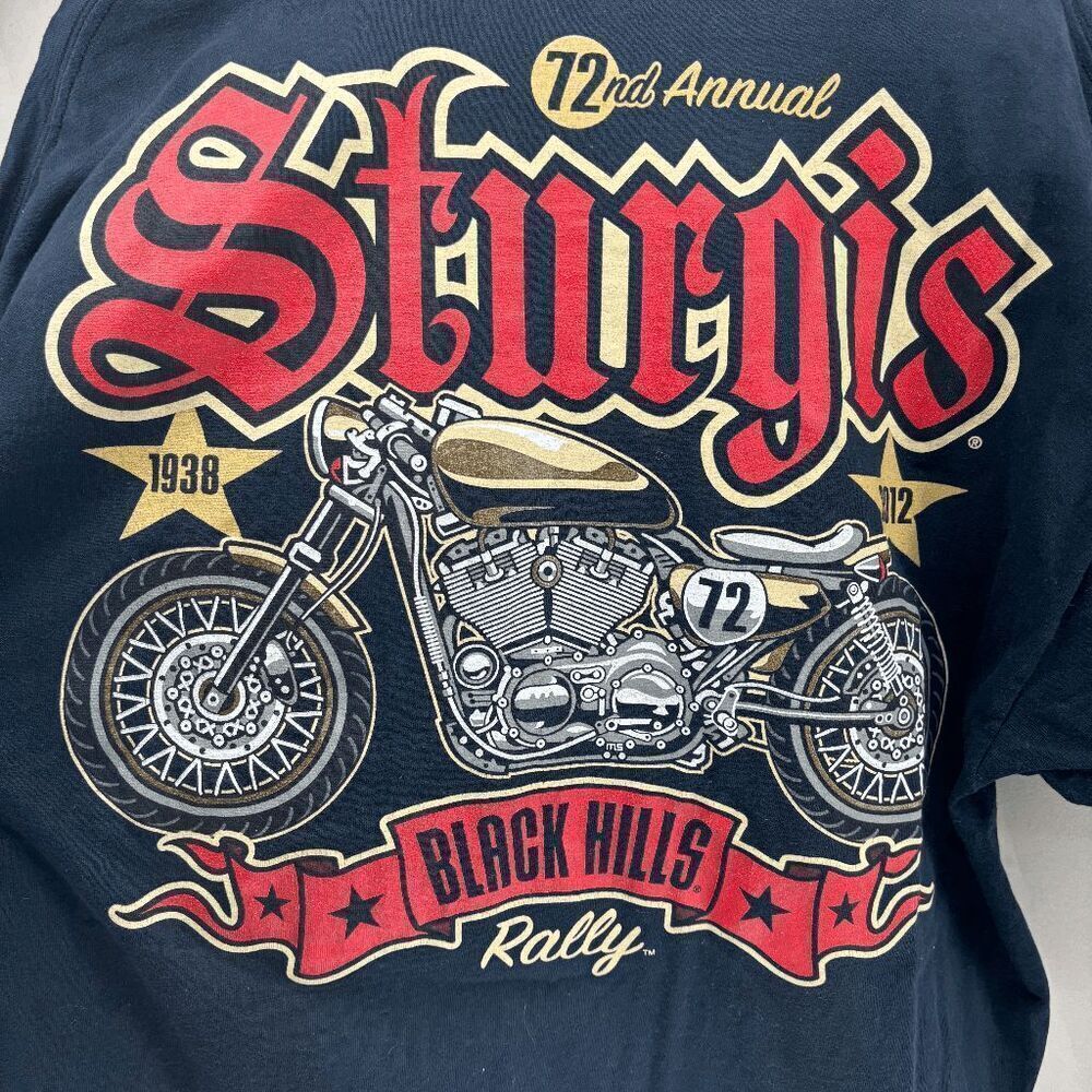 Sturgis SD Black Hills Rally 72nd Anniversary Motorcycle 2013 Shirt Size‎ XL